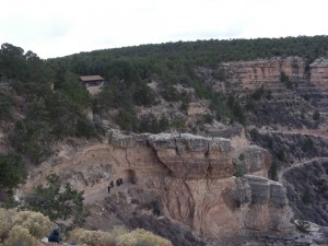 Hikers on the Bright Angel Trail