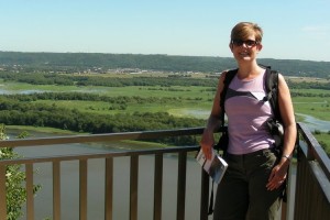Hiking along the bluffs of the upper Mississippi