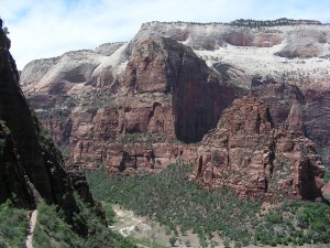 View into Zion Canyon